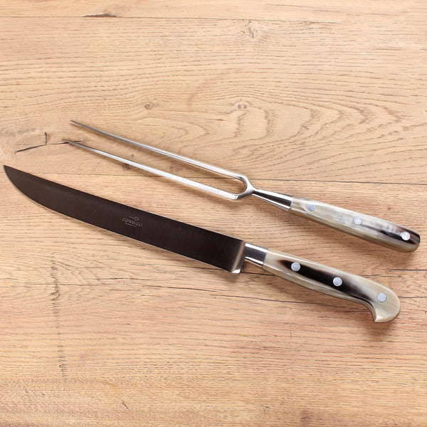 Consigli Roasting Set with Cow Horn