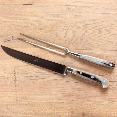 Consigli Roasting Set with Cow Horn