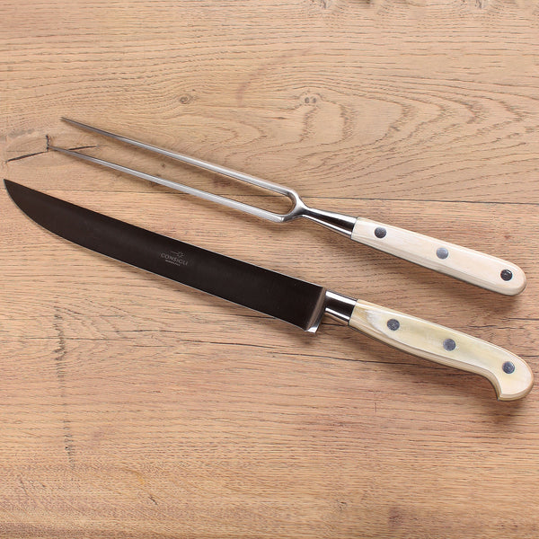 Consigli Roasting Set with Cow Horn