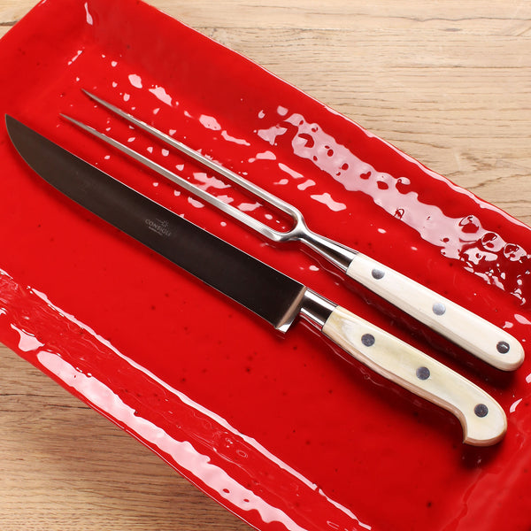 Consigli Roasting Set with Cow Horn