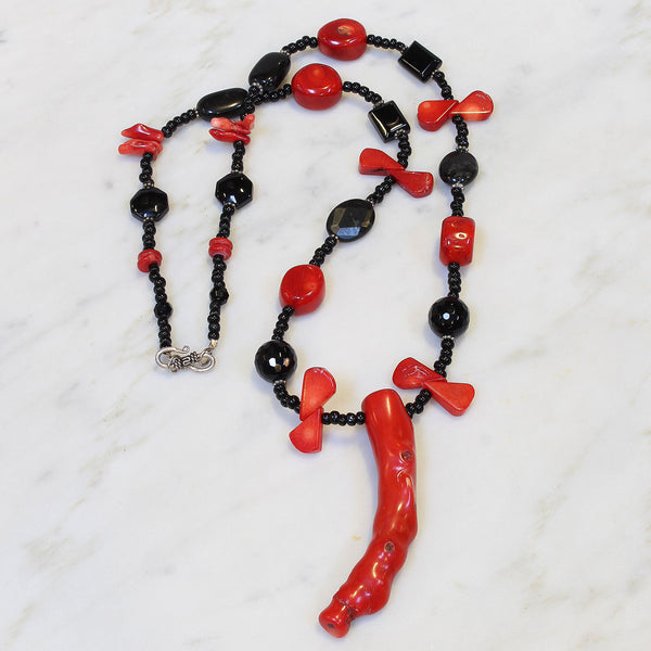 Good Luck Coral “Corno” Necklace - Fatto a Mano Antiques - 2