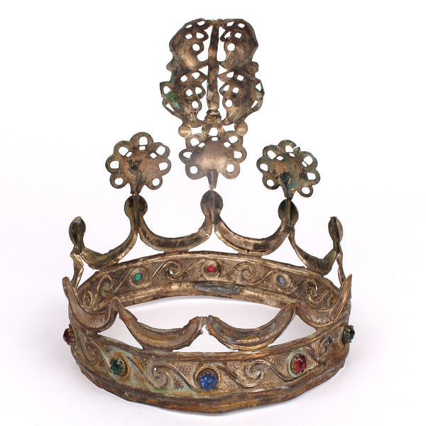 Italian Filigree Virgin Mary Santos Crown