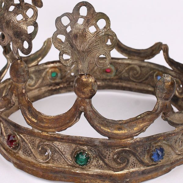 Italian Filigree Virgin Mary Santos Crown