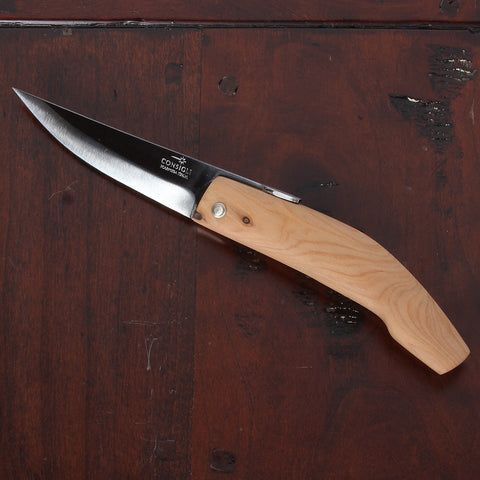 Piemontese Pocket Knife with Juniper Wood Handle