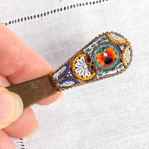 Vintage Italian Micromosaic Letter Opener