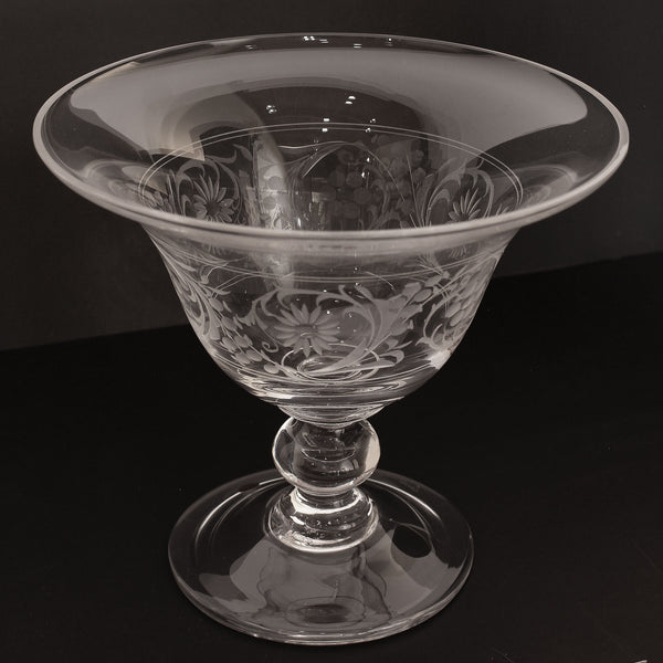 Handcrafted Italian Crystal Centerpiece Bowl