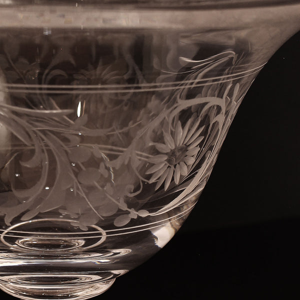 Handcrafted Italian Crystal Centerpiece Bowl