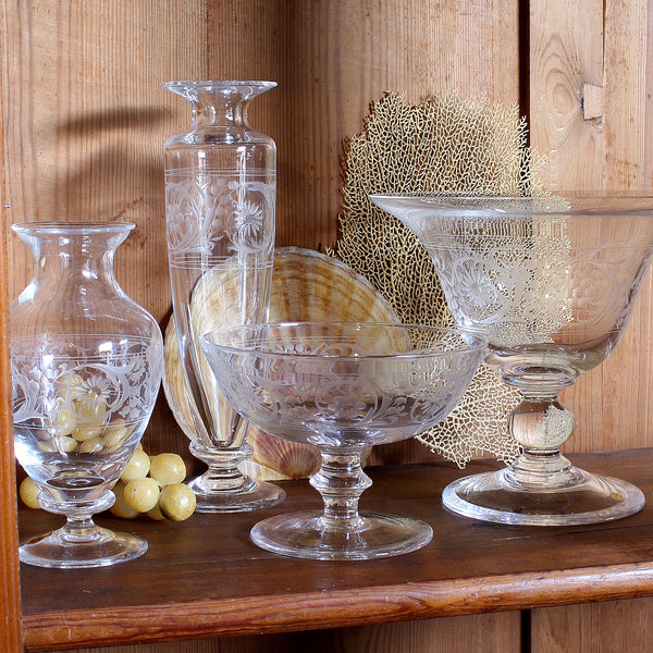 Handcrafted Italian Crystal Compote Dish