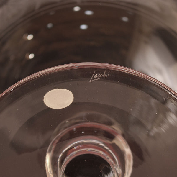 Handcrafted Italian Crystal Compote Dish