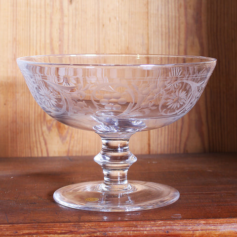 Handcrafted Italian Crystal Compote Dish