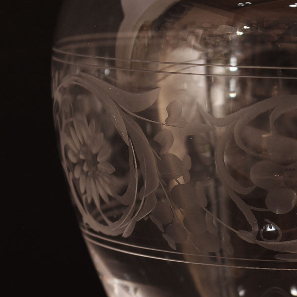 Handcrafted Italian Crystal Flower Vase