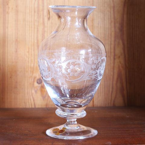 Handcrafted Italian Crystal Flower Vase