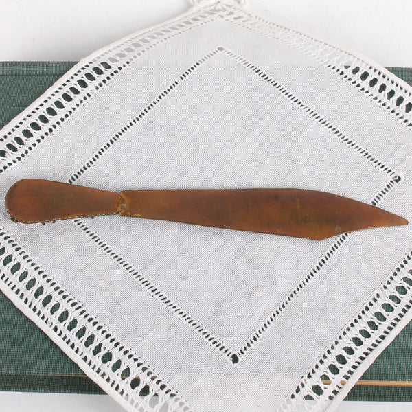 Vintage Italian Letter Opener with Micromosaic Handle