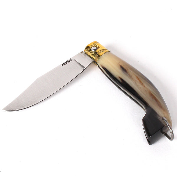 Small Arburese Pocket Knife with Cow Horn Handle