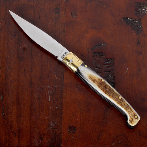 Pattada Pocket Knife with Stag Horn Handle