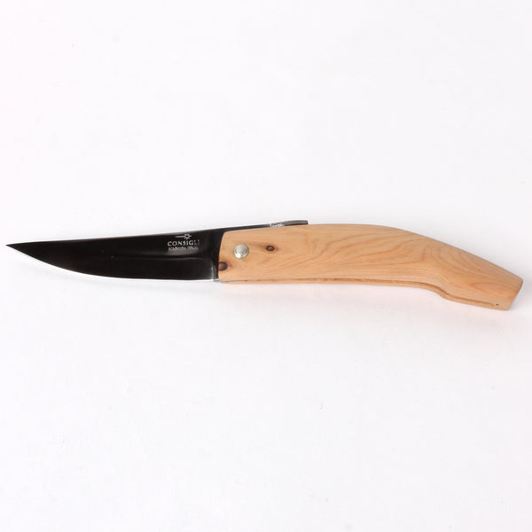Piemontese Pocket Knife with Juniper Wood Handle