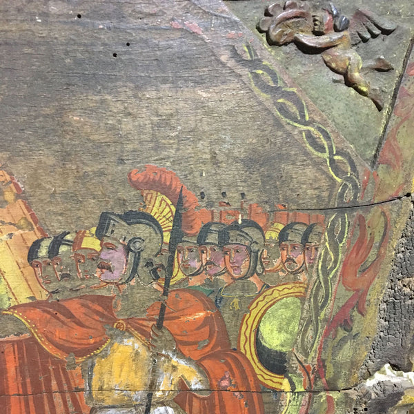 Rare 19th century Sicilian Donkey Cart Fragment