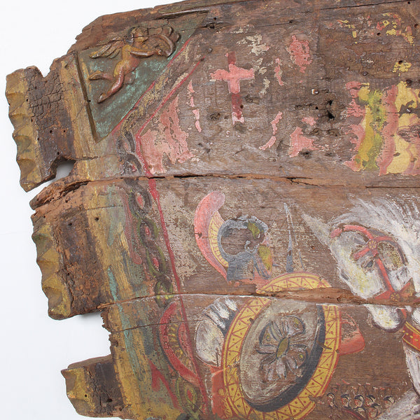 Rare 19th century Sicilian Donkey Cart Fragment