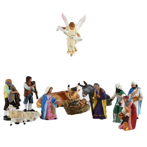 Set of Small Terracotta Nativity Figurines from Naples - Fatto a Mano Antiques - 1