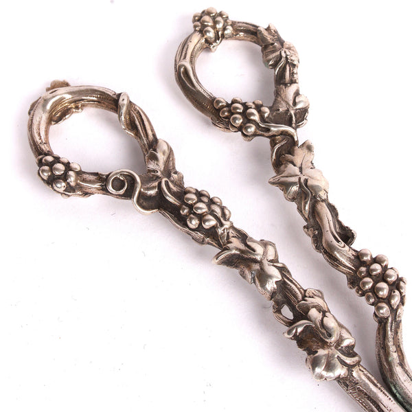 Sterling Silver Grape Shears c. 1900 - Fatto a Mano Antiques - 5