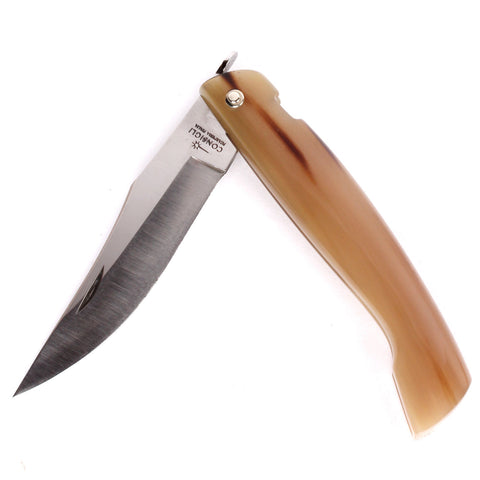 Vernante Pocket Knife Cow Horn - Fatto a Mano Antiques - 1