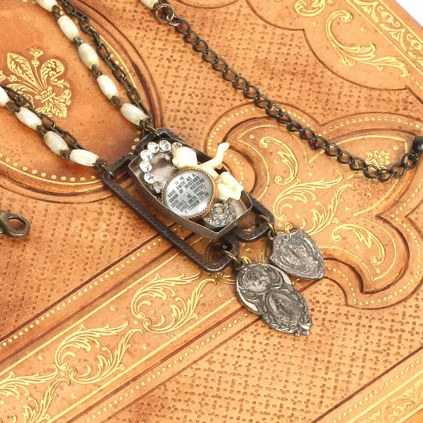 Mother of Pearl Assemblage Necklace