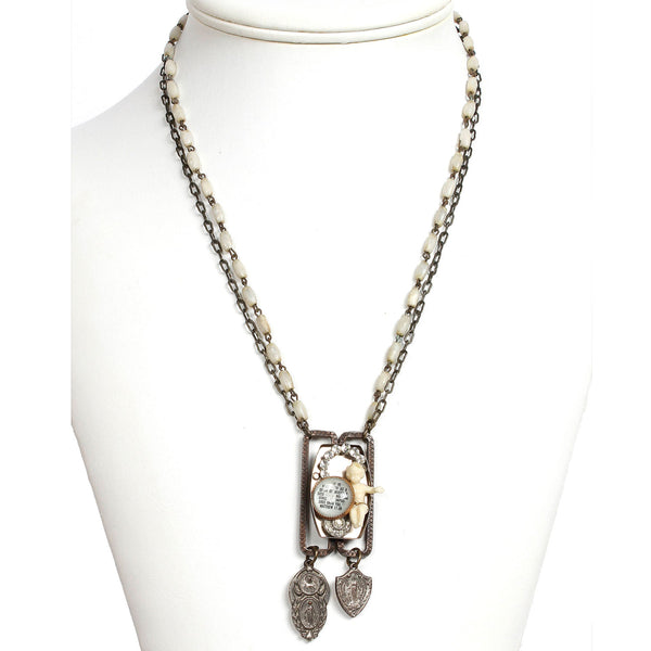 Mother of Pearl Assemblage Necklace