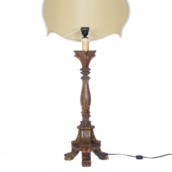 Vintage Italian Candlestick Lamp - Fatto a Mano Antiques - 4