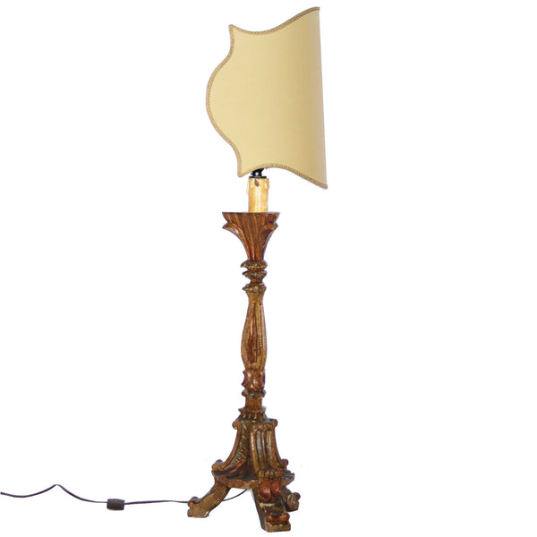 Vintage Italian Candlestick Lamp - Fatto a Mano Antiques - 3