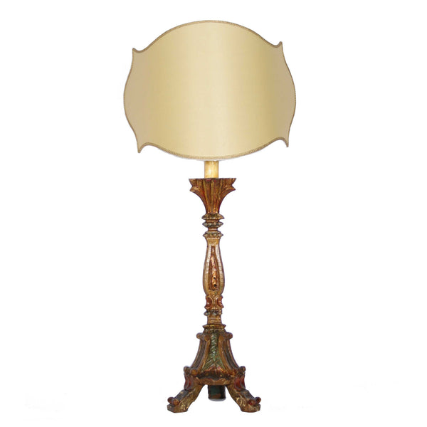 Vintage Italian Candlestick Lamp - Fatto a Mano Antiques - 1