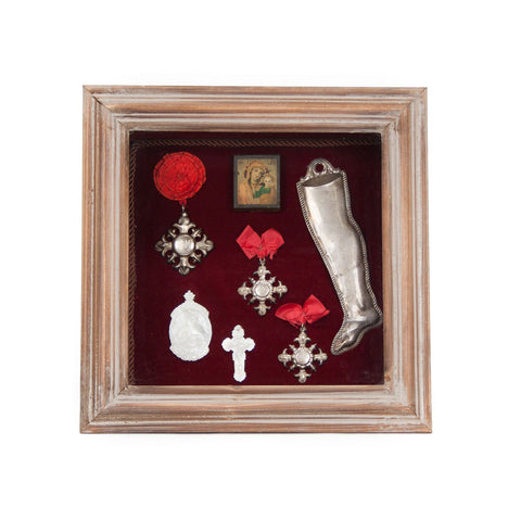 Antique Ex-Voto Shadowbox - Fatto a Mano Antiques - 1