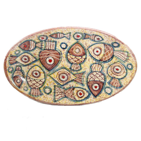Pesce Petite Oval Platter - Fatto a Mano Antiques - 1